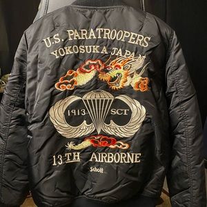 SCHOTT NYC Mens Nylon Tour Jacket